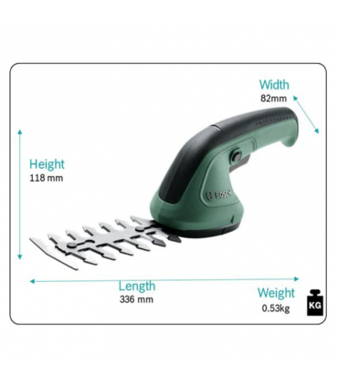 Bosch EasyShear 3.6V Cordless Garden Shears with Shrub