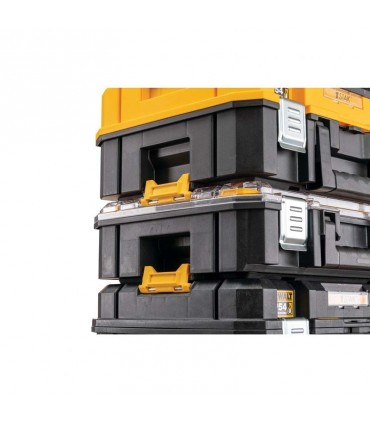 DeWalt TSTAK IP54 Organiser Top Shallow Plastic Tool Box