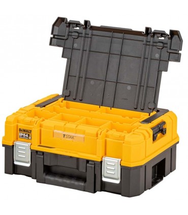 DeWalt TSTAK IP54 Organiser Top Shallow Plastic Tool Box