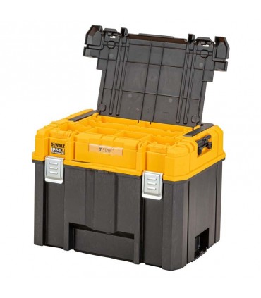 DeWalt TSTAK IP54 Organiser Top Deep Plastic Tool Box
