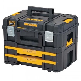 DeWalt TSTAK Combo Kit 2 Drawers Plastic Tool Box