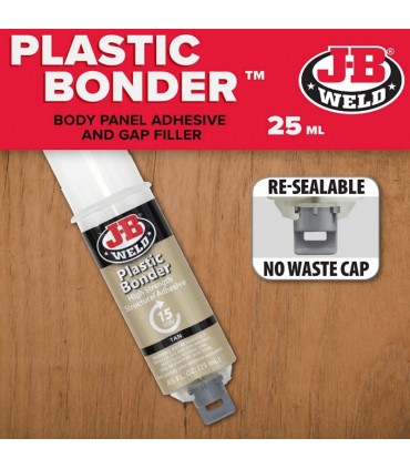 J-B Weld Plastic Bonder High Strength Structural Adhesive Syringe - 25mL