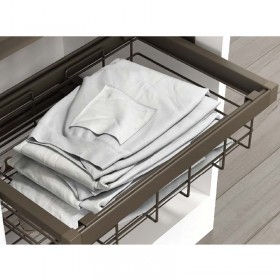 LUfi Caldo Wire Closet Basket with Soft Close Side