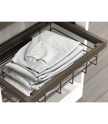 LUfi Caldo Wire Closet Basket with Soft Close Side