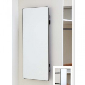 LUfi 8000.608.0403.06 Caldo 608 Rectangle 350 x 995mm Framed Closet Mirror - Lava Grey