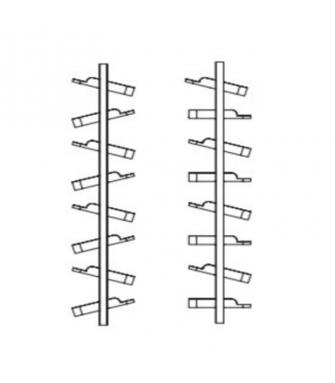 Ecoware Caldo 010 Rotary Shoe Rack 8 Layer with Soft Close Slide - Mocca