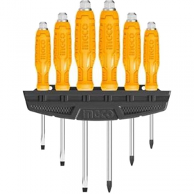 Ingco HSGTDC180601 Go Through Screwdriver Set - 6 Pieces