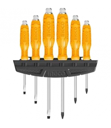 Ingco HSGTDC180601 Go Through Screwdriver Set - 6 Pieces