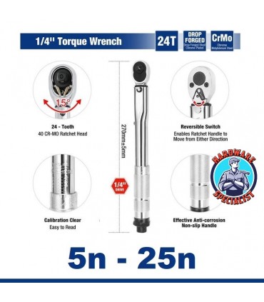 Hardware Specialist Square Drive Torque Wrench