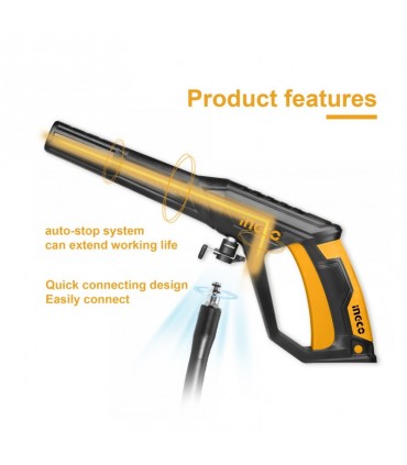 Ingco HPWR14008 1400W Corded 130 Bar High Pressure Washer