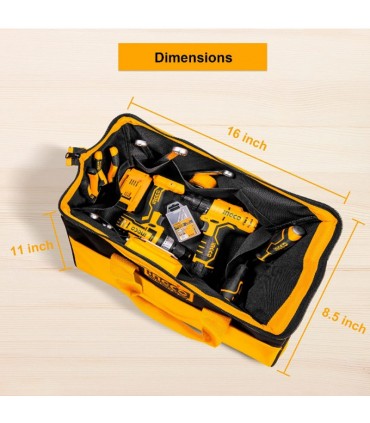 Ingco Wide Mouth Water-proof Multi-Use Organizer Tool Bag