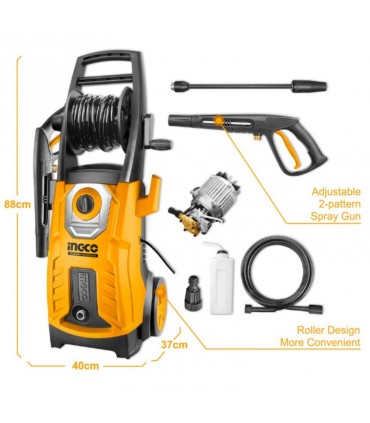 Ingco HPWR28008 220-240V Copper Pump 2800W High Pressure Washer