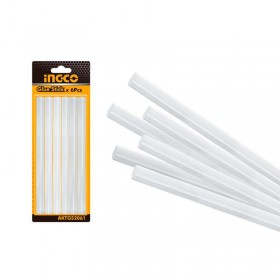 Ingco AKTGS2061 20cm Glue Gun Glue Stick Clear - 6 Pieces