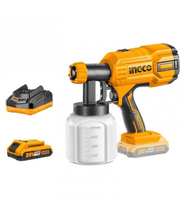 Ingco CSGLI2001 20V Lithium-Ion Cordless Hand-held Spray Gun