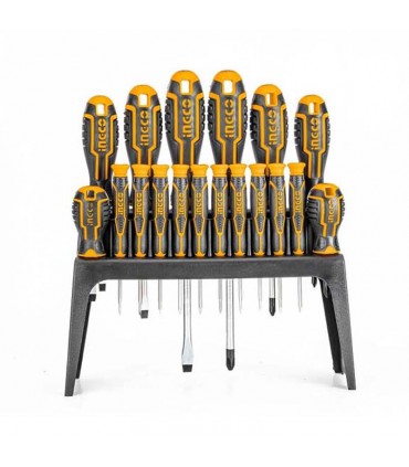 Ingco HKSD1828 Screwdriver and Precision Screwdriver Set - 18 Pieces