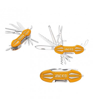 Ingco HMFK8158 15 in 1 Multi Function Pocket Folding Knife (15-Way)