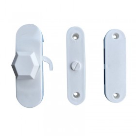 Hardware Specialist HS1113 PVC Toilet Sliding Door Lock