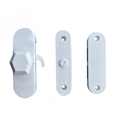 Hardware Specialist HS1113 PVC Toilet Sliding Door Lock