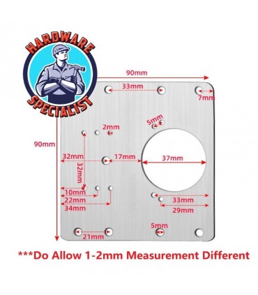 Hardware Specialist Cabinet Door Hinge Repair Plate - 1 Piece