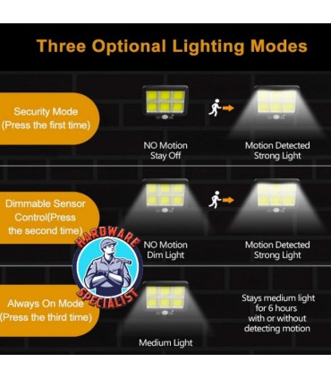 Hardware Specialist Solar LED Light Come with Motion Sensor