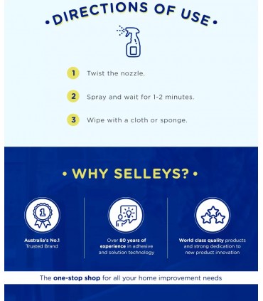 Selleys Heavy Duty Glass Cleaner - 500mL