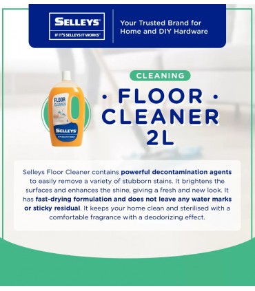 Selleys Anti-Bacterial Orange Scent Floor Cleaner - 2 Litre