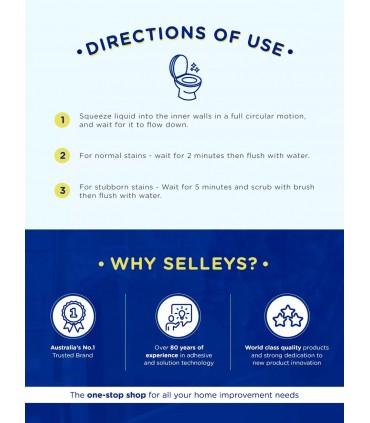 Selleys Anti-Bacterial Toilet Cleaner - 500mL