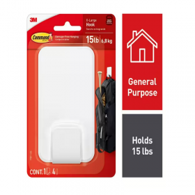 3M 17011-ES Command Mega Utility Heavyweight Wall Hook