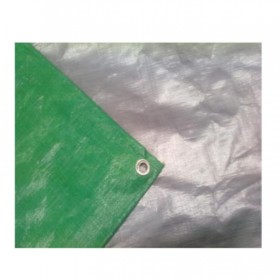 Heavy Duty Weatherproof Polyethylene Canvas Trap - Green/Silver