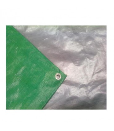 Heavy Duty Weatherproof Polyethylene Canvas Trap - Green/Silver