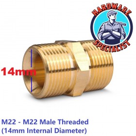 M22 - M22 Male Threaded Pressure Hose Connector