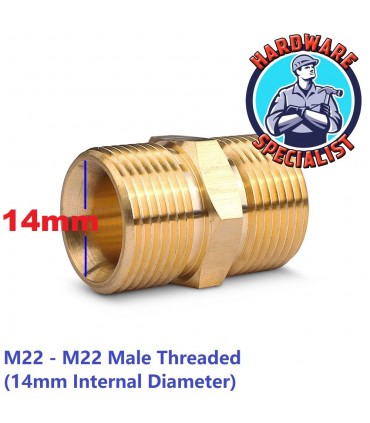 M22 - M22 Male Threaded Pressure Hose Connector