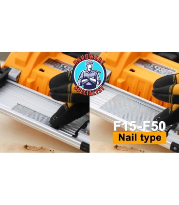 Ingco CBNLI2028 20V Lithium-Ion 15-50mm Cordless Brad Nailer