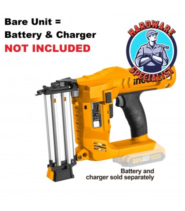 Ingco CBNLI2028 20V Lithium-Ion 15-50mm Cordless Brad Nailer