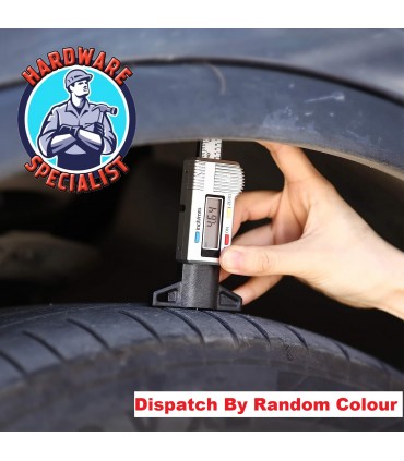 Hardware Specialist Digital Tyre Thread Depth Gauge (mm/Inch) Tire Depth Gauge