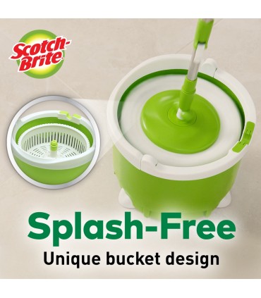 3M Scotch-Brite Single Spin Mop Bucket Set