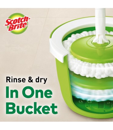 3M Scotch-Brite Single Spin Mop Bucket Set