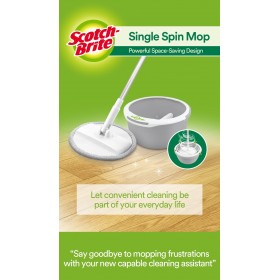 3M Scotch Brite T6 Single Bucket Spin Mop