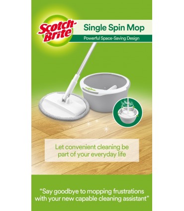 3M Scotch Brite T6 Single Bucket Spin Mop