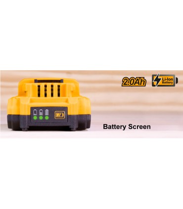Ingco FBLI20011 20V Lithium-Ion 2.0Ah Battery Pack for Power Tools