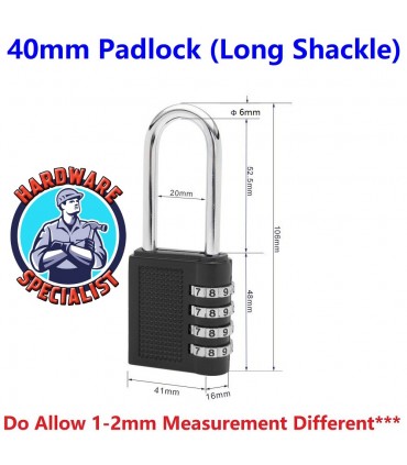 Resettable Combination Padlock