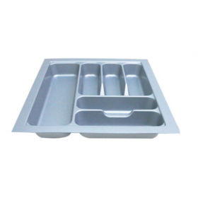 ecoWare Kitchen ABS Cutlery Tray - Grey