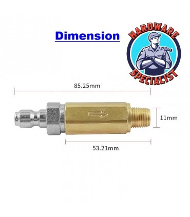Hardware Specialist Pressure Washer Spray Gun Water Filter Connector