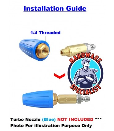 Hardware Specialist Pressure Washer Spray Gun Water Filter Connector