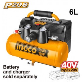 Ingco CACLI2003 40V Lithium-ion Air Compressor (Slient And Oil Free)