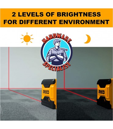 Ingco HLL156508 15m Self Leveling Cross Line Laser