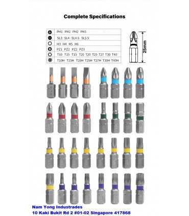 Makita B-55697 43 Pieces Colour Screw Bit Socket Set