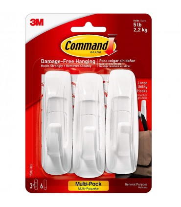 3M 17003VP-3 Command Large Utility Hooks 17003VP-3