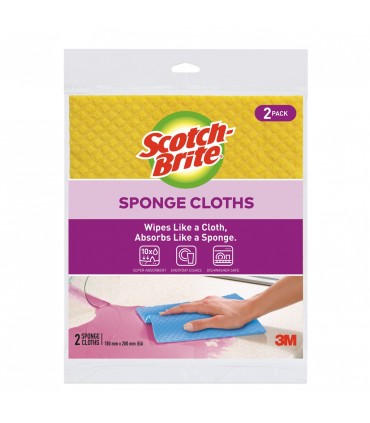 3M Scotch-Brite Sponge Cloth - 2 Piece