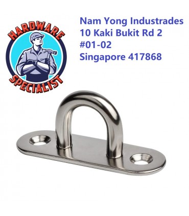 Stainless Steel 304 Oval Eye Plate Hook